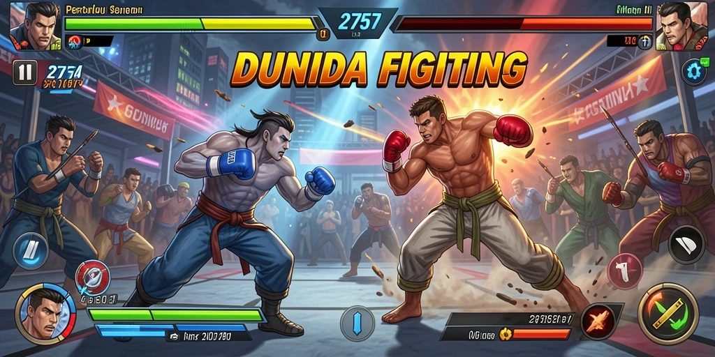 Tampilan seru dari gameplay pertarungan di 2757.