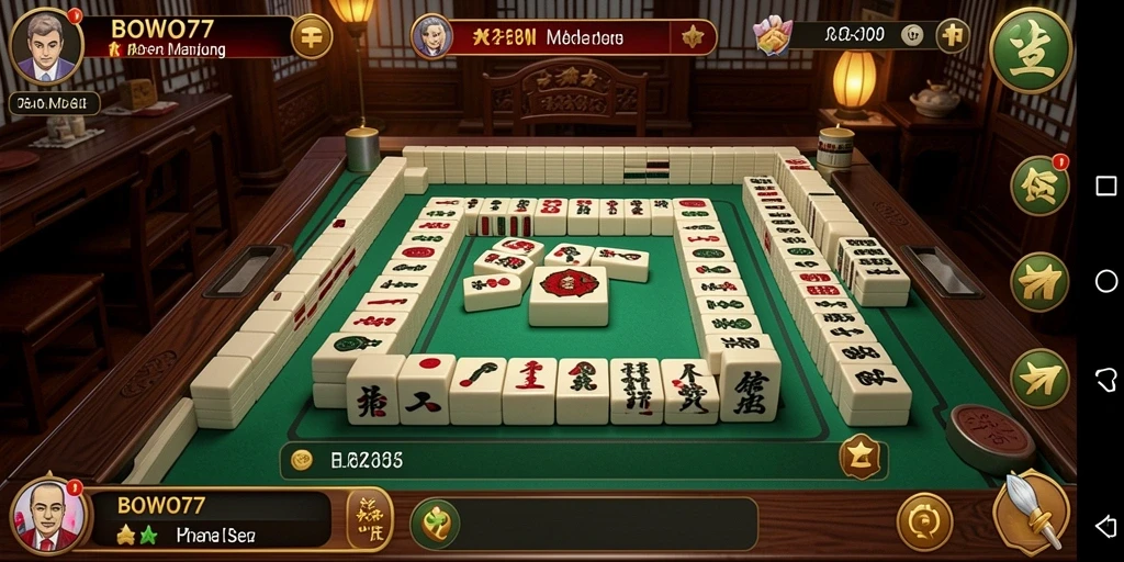 Tampilan gameplay seru dan menarik dari BOWO77 di layar.