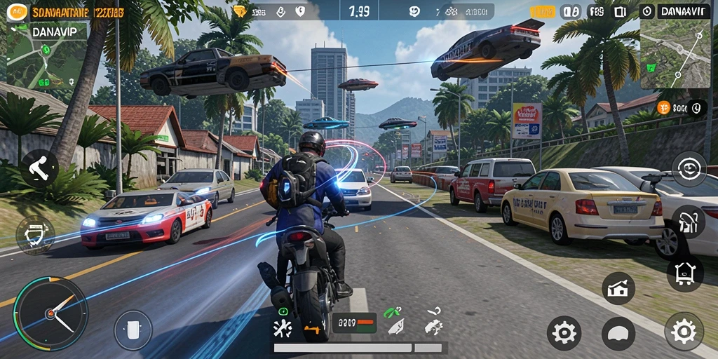 Tampilan gameplay menarik dari game Simulation DANAVIP.