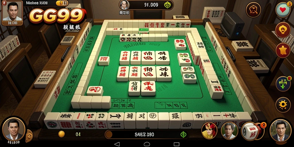 Tampilan gameplay menarik dari permainan Mahjong GG999.
