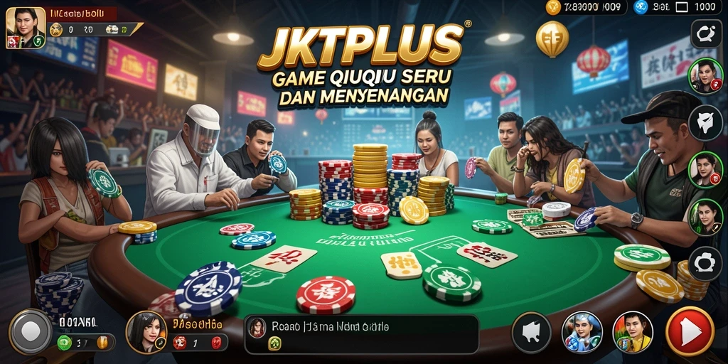 Tampilan gameplay QiuQiu yang seru di JKTPLUS.