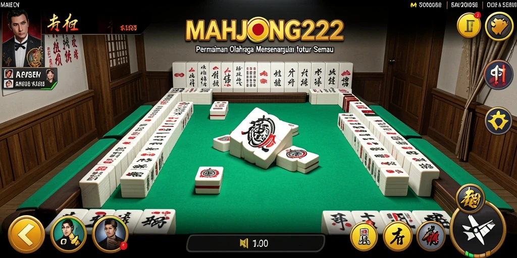 Tampilan menarik dari gameplay olahraga di MAHJONG222.