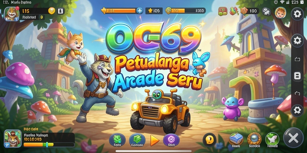 Screenshot gameplay OCE69 menampilkan aksi seru permainan Arcade.