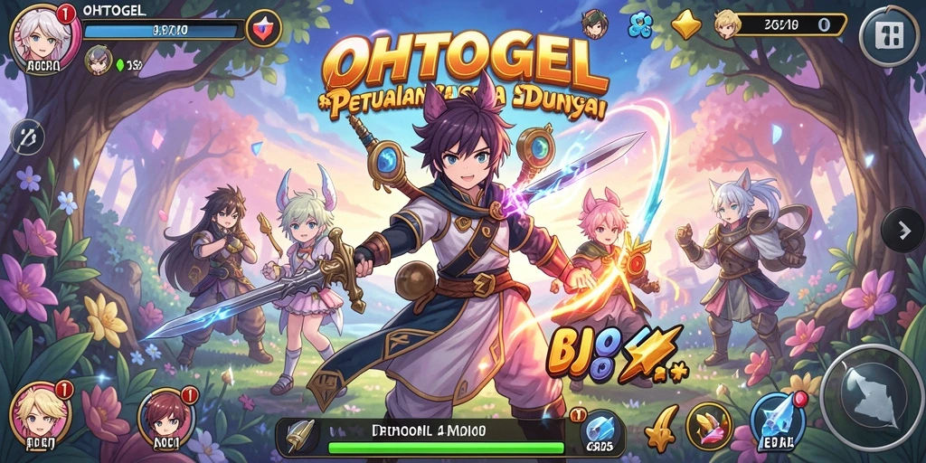 Tangkapan layar OHTOGEL menampilkan karakter anime dalam aksi seru.