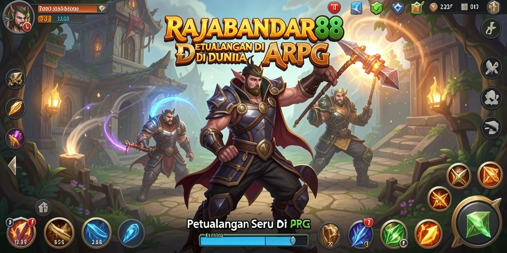 Tangkapan layar menampilkan aksi seru dalam RAJABANDAR88.