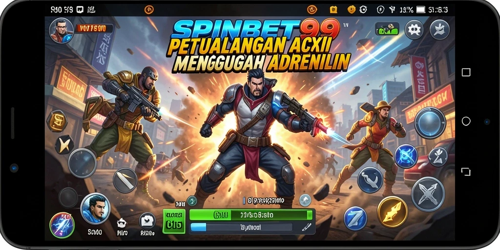 Tampilan aksi mendebarkan dari gameplay SPINBET99 yang seru.