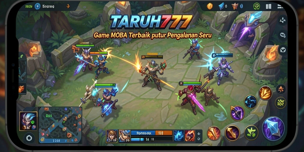 Gameplay seru TARUH777 dengan karakter unik dan pertempuran intens.