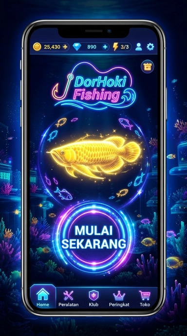 Tampilan aplikasi dorahoki yang sederhana dan mudah dinavigasi.